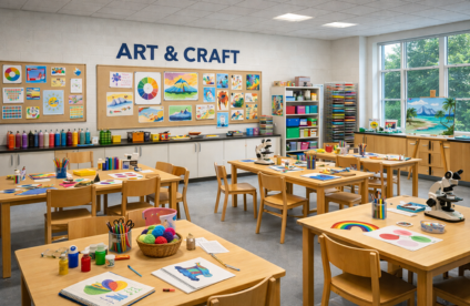 Art and craft creative learning facility