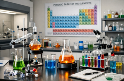 Chemistry laboratory facility at SRK School
