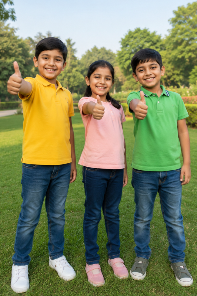 SRK School students learning together